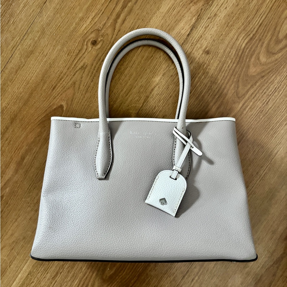 kate spade | Eva Leather Small Zip Top Handle Optional Strap Purse Bag - Picture 2 of 5